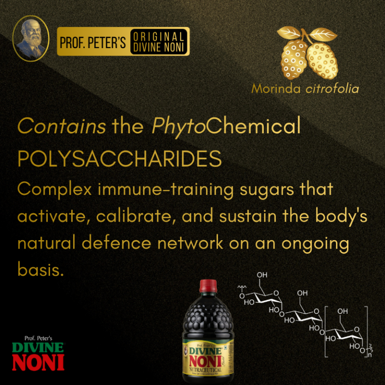 polysaccharides divine noni juice